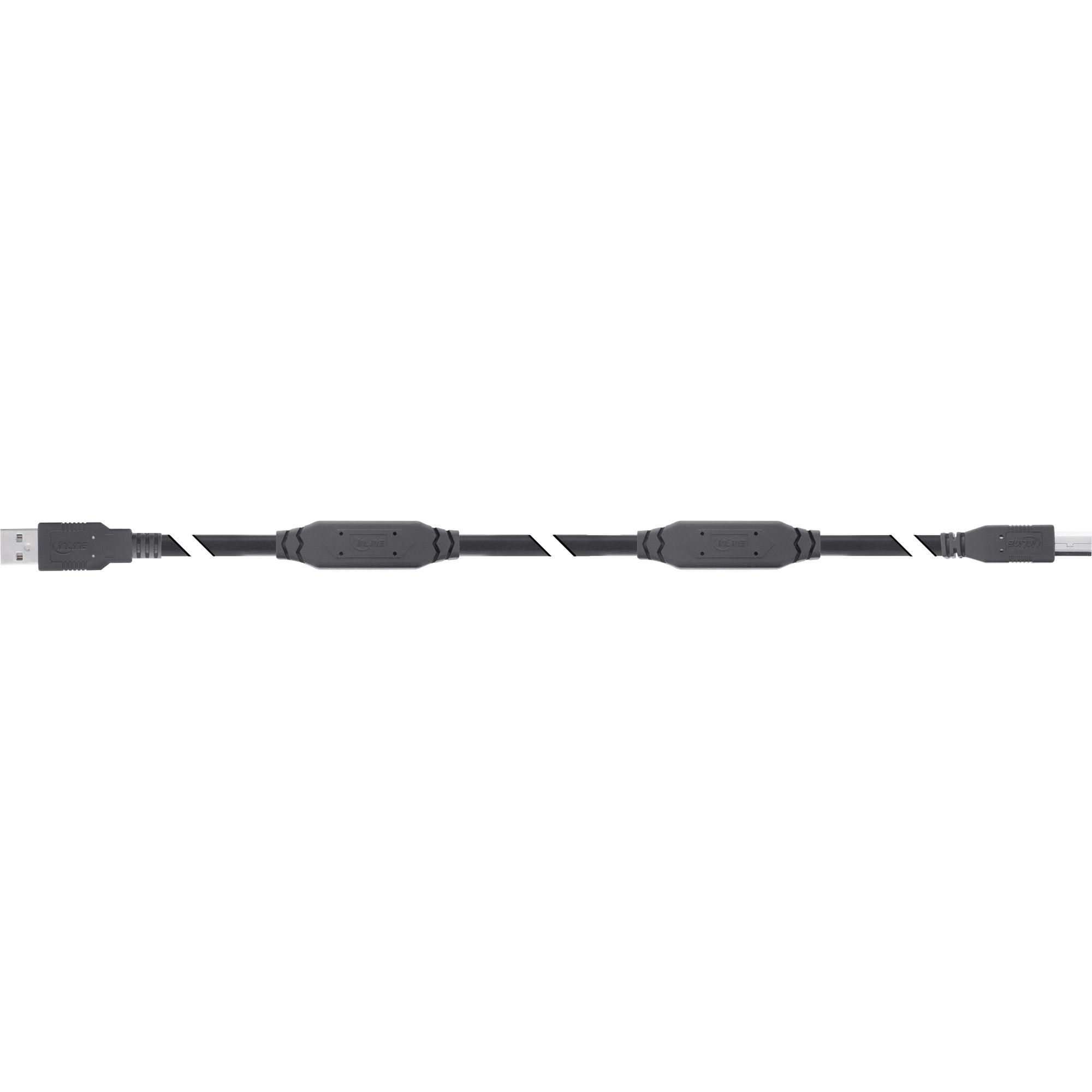 Cavo attivo USB 2.0 - da spina USB-A a spina USB-B - 20 m