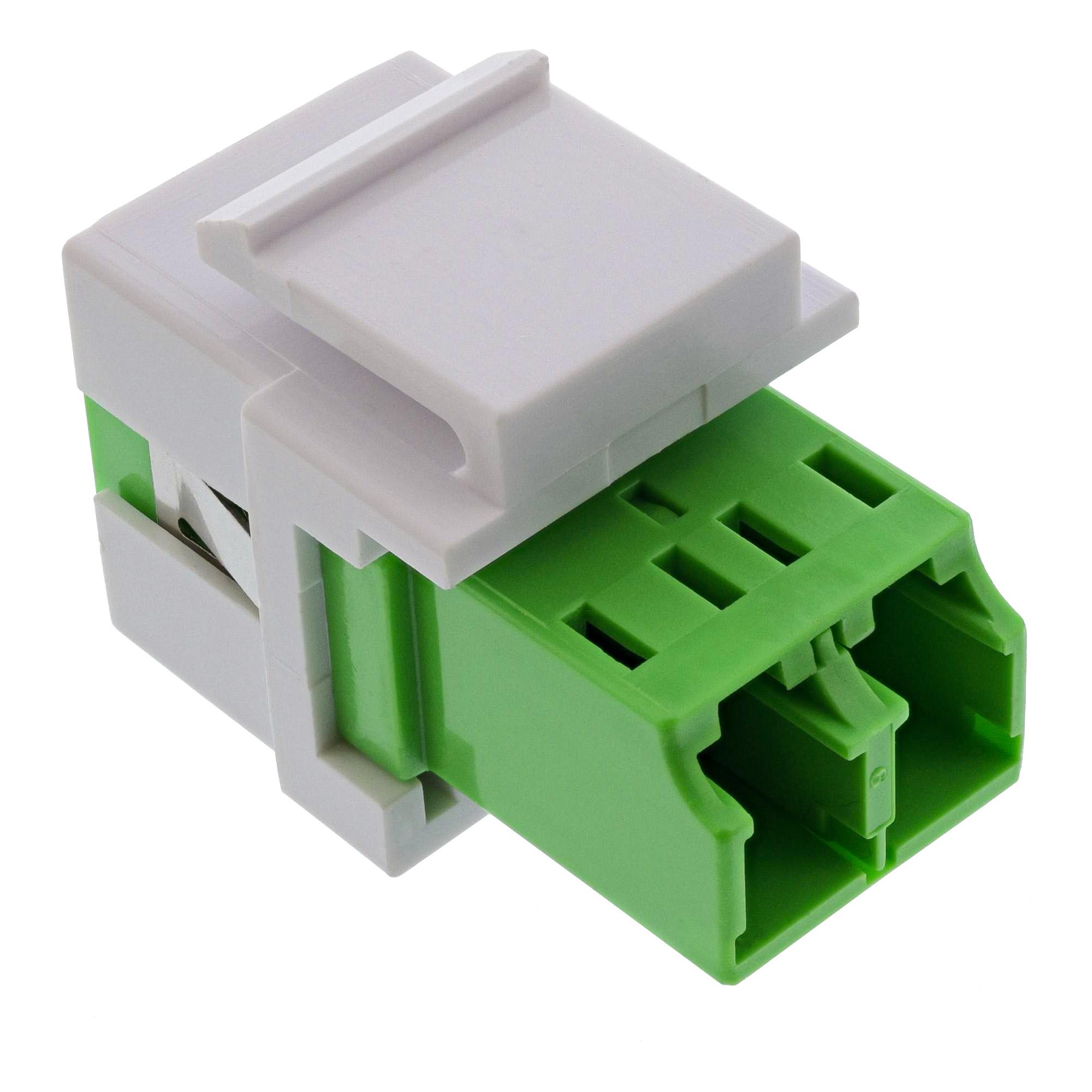 InLine Adattatore Snap-In Keystone FO LC/LC duplex singlemodale verde