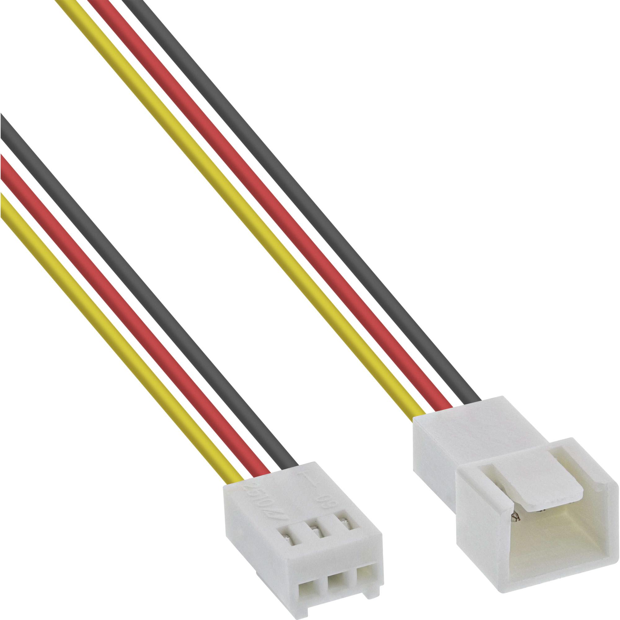 InLine Cavo alimentazione ventole 3 pin Molex maschio / femmina 1m