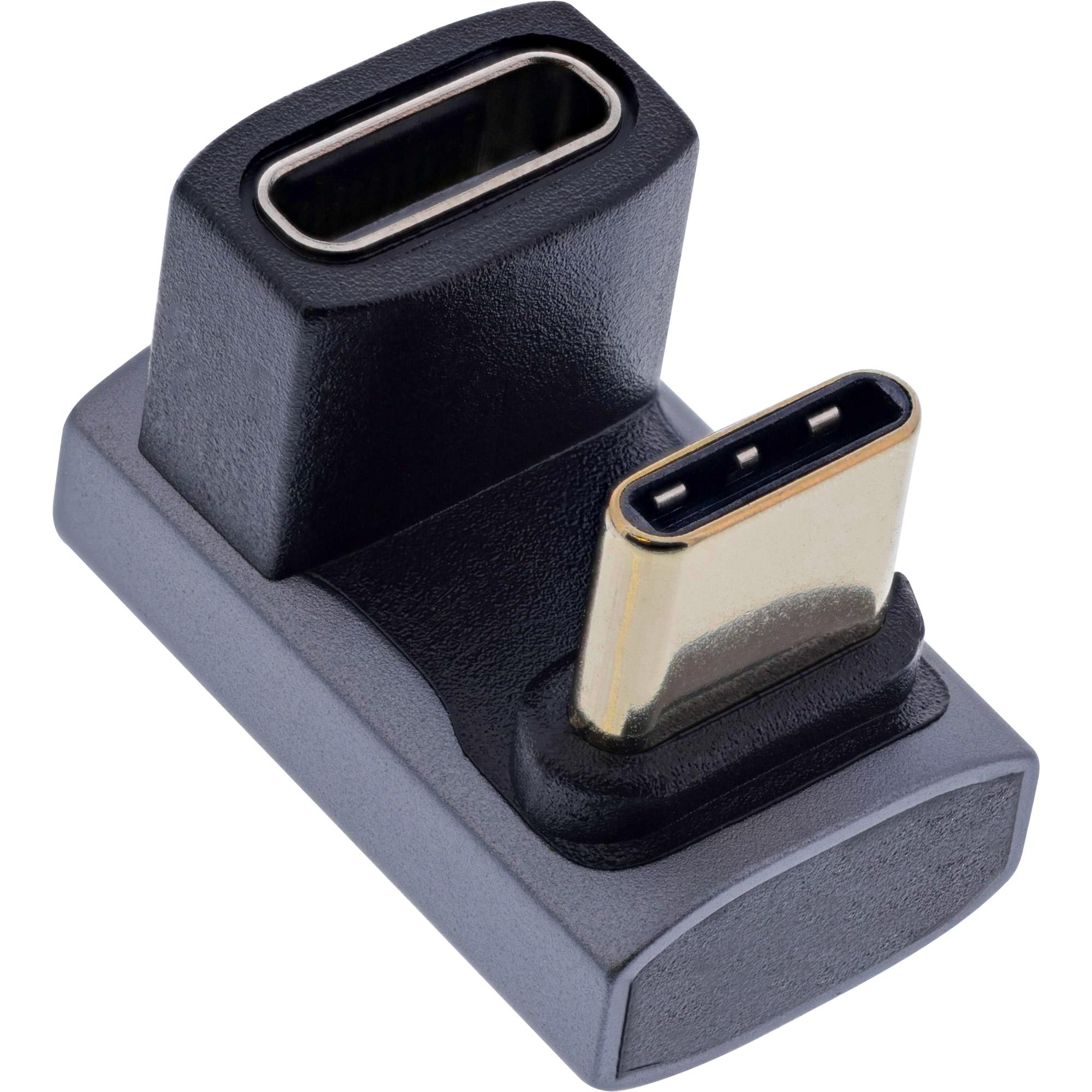 InLine Adattatore USB4 presa/spina USB-C 180 alluminio grigio