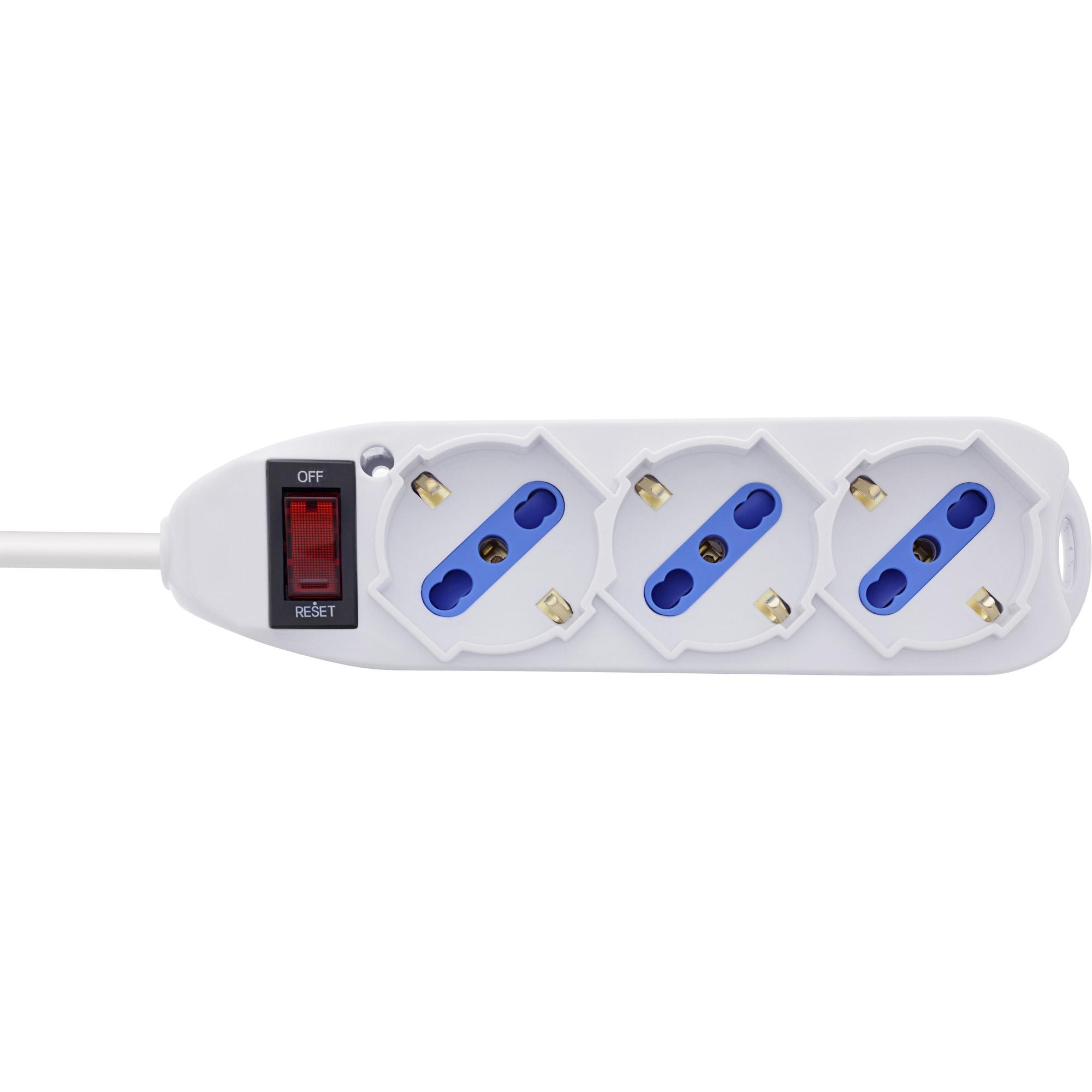 InLine 16431Z prolunghe e multiple 15 m 3 presa(e) AC Interno Bianco