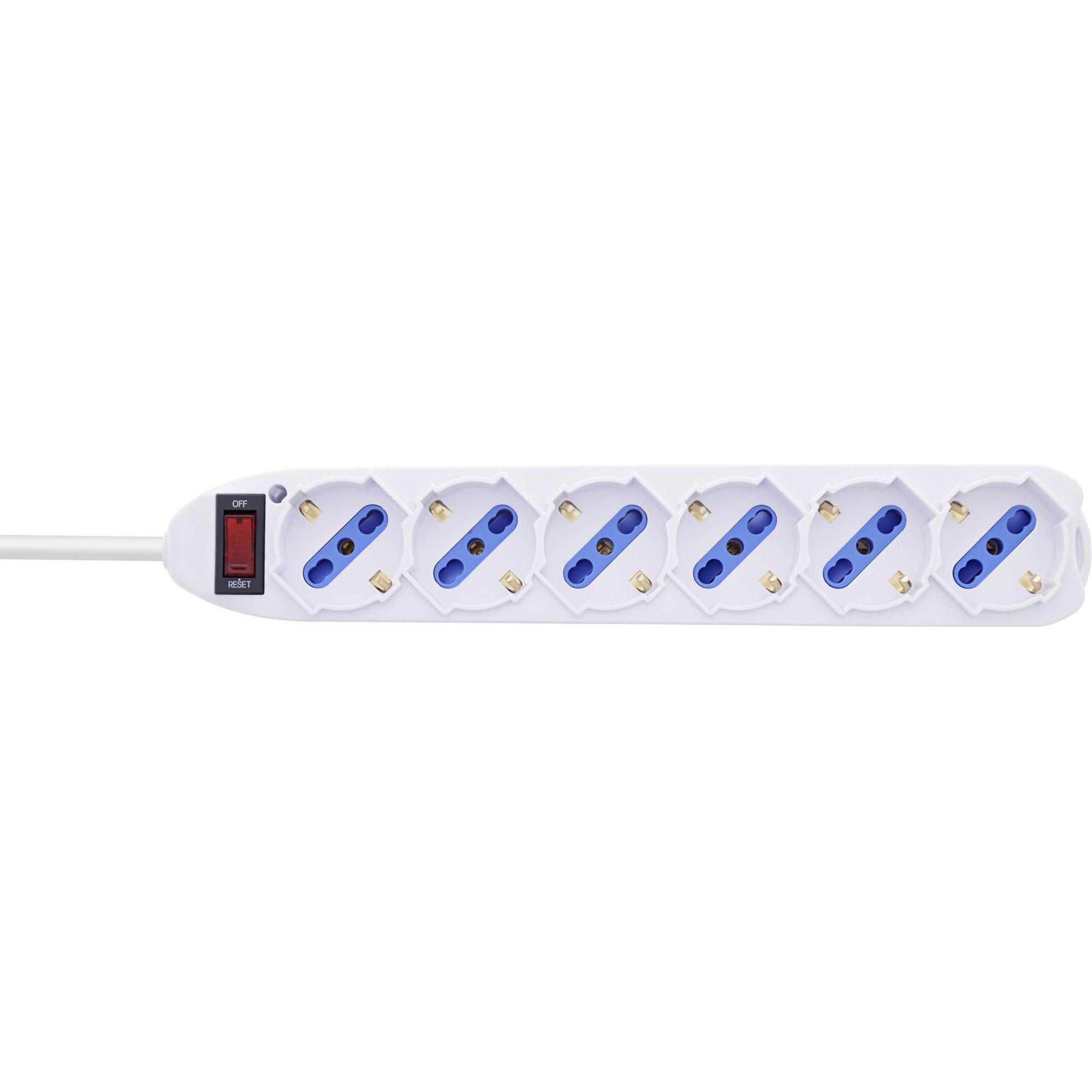 InLine 16461Z prolunghe e multiple 15 m 6 presa(e) AC Interno Bianco