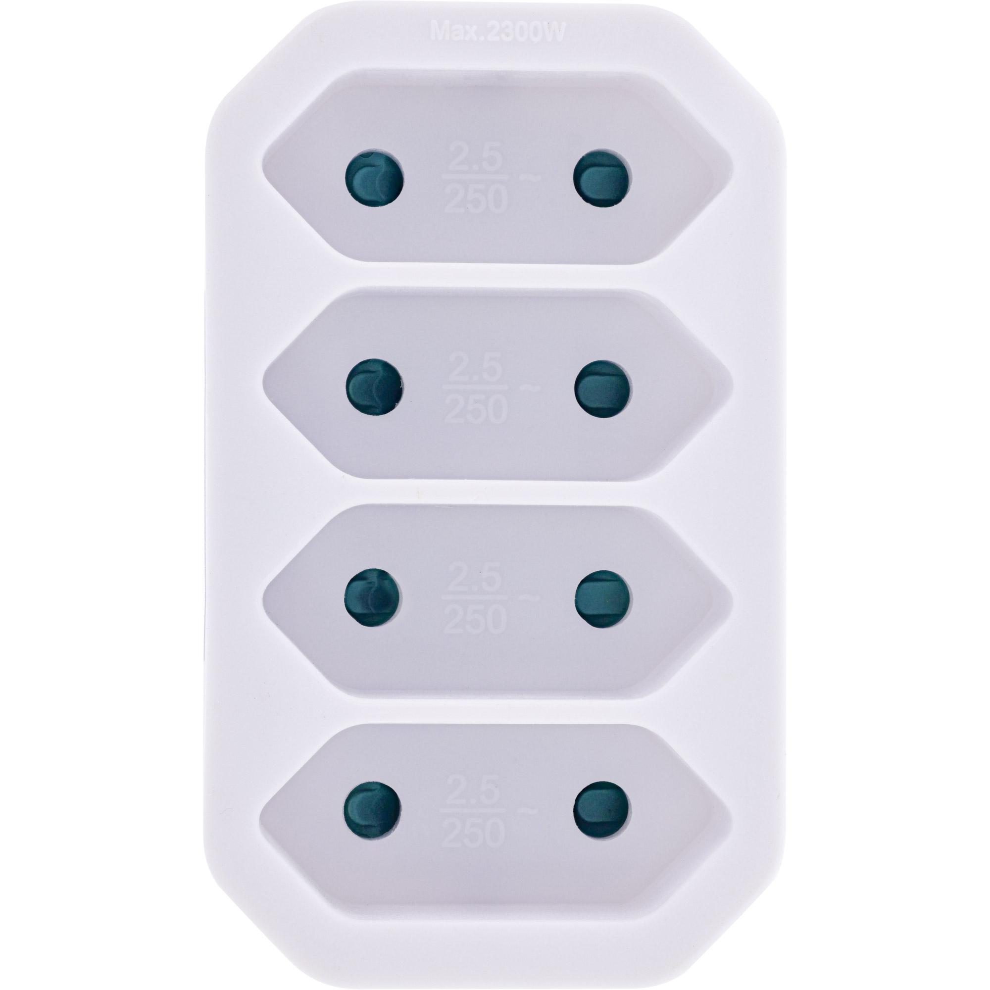 InLine 16471E adattatore per presa di corrente Tipo F Tipo C (Europlug) Bianco