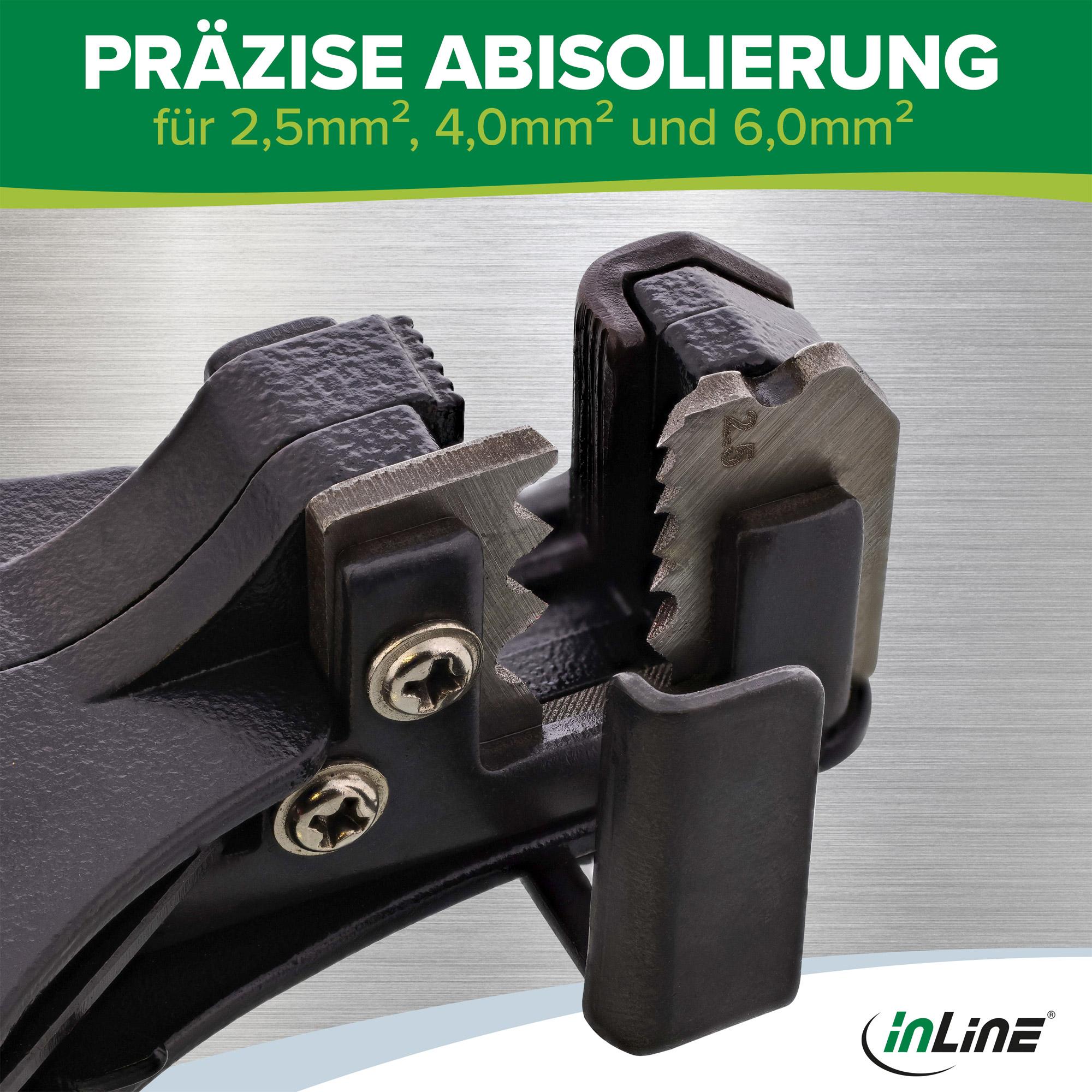 InLine 94101 pinza spellacavi Nero Rosso