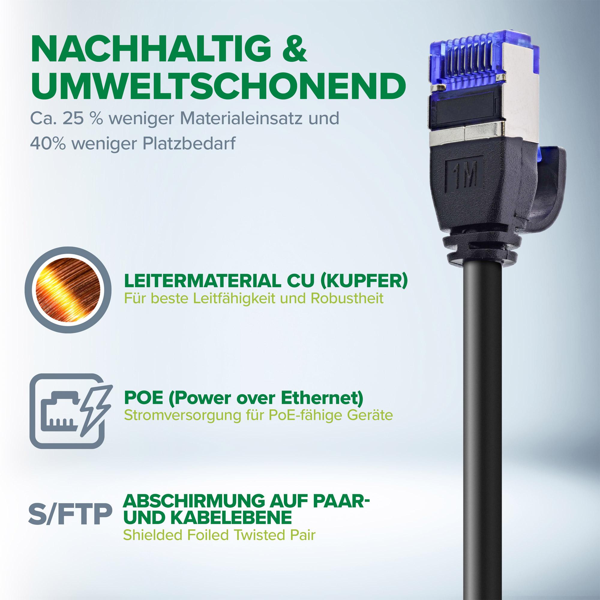 InLine 74901M cavo di rete Magenta 10 m Cat6a S/FTP (S-STP)