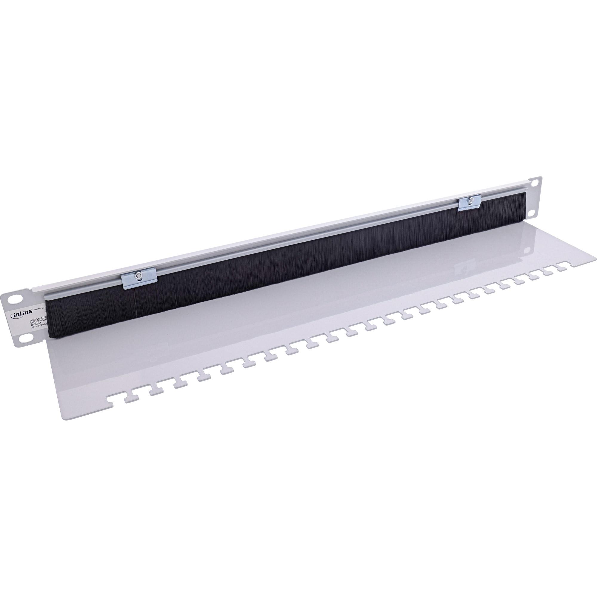 InLine 19111O organizer per cavi Supporto Pannello per cavi Grigio 1 pz