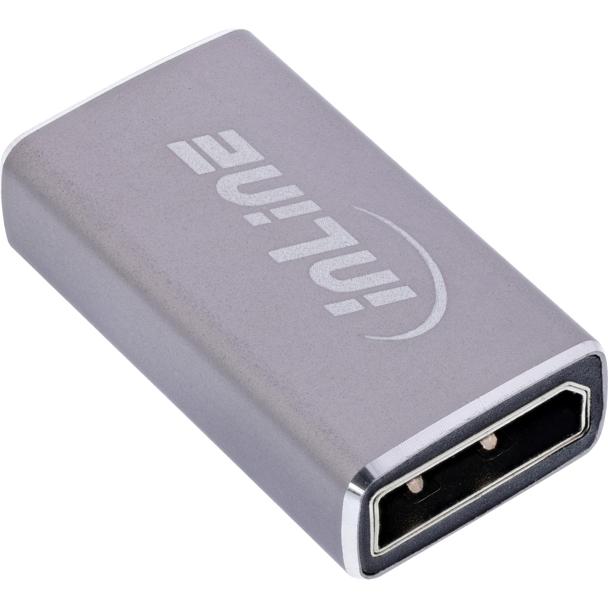 InLine 17291A adattatore per inversione del genere dei cavi DisplayPort Grigio