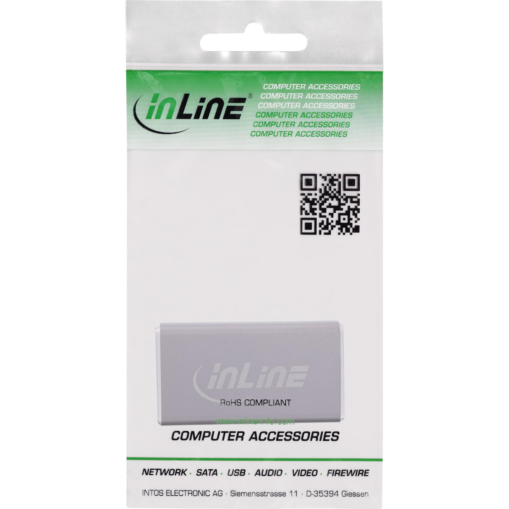 InLine 17291A adattatore per inversione del genere dei cavi DisplayPort Grigio