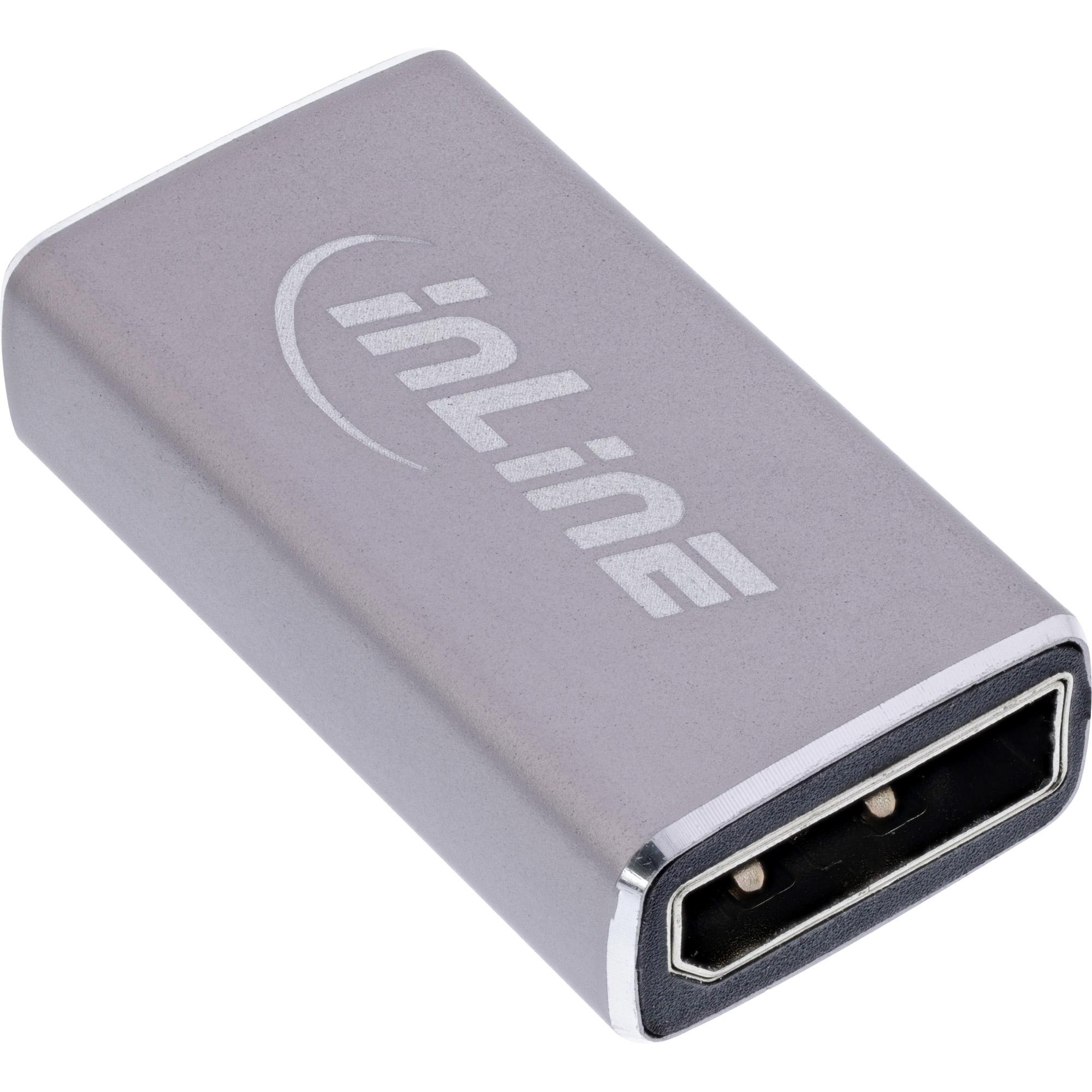 InLine 17291A adattatore per inversione del genere dei cavi DisplayPort Grigio