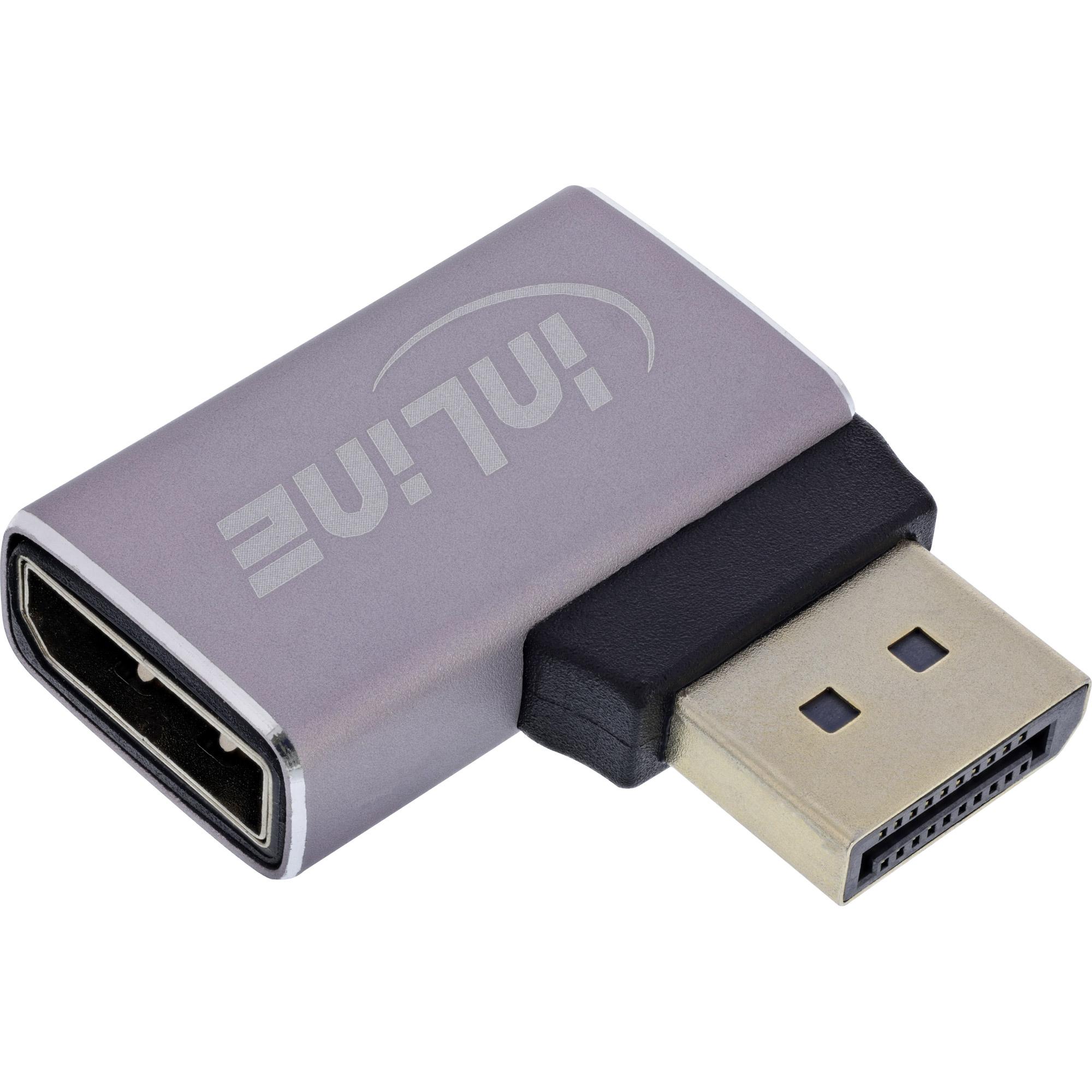 InLine 17291D adattatore per inversione del genere dei cavi DisplayPort Grigio Nero