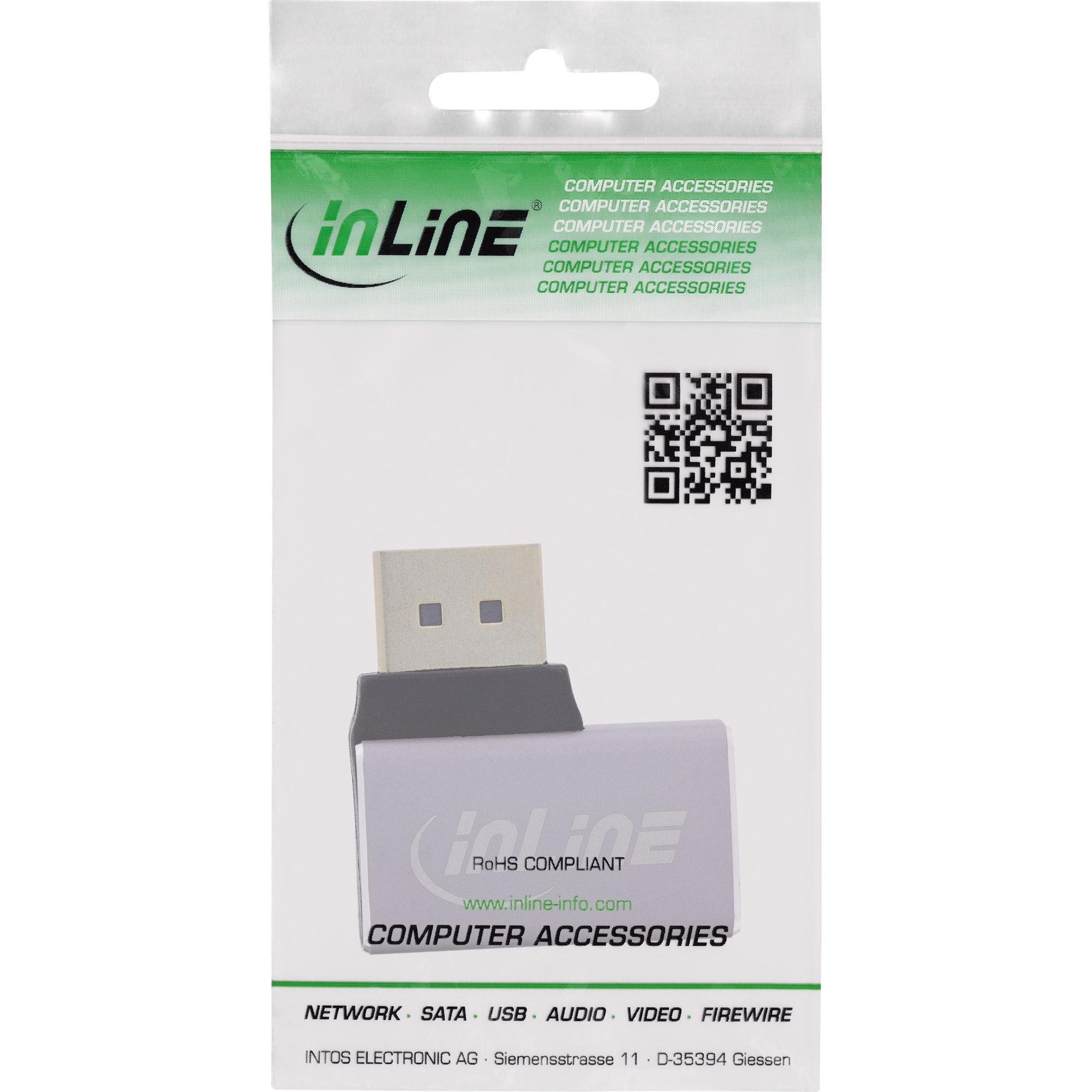 InLine 17291D adattatore per inversione del genere dei cavi DisplayPort Grigio Nero