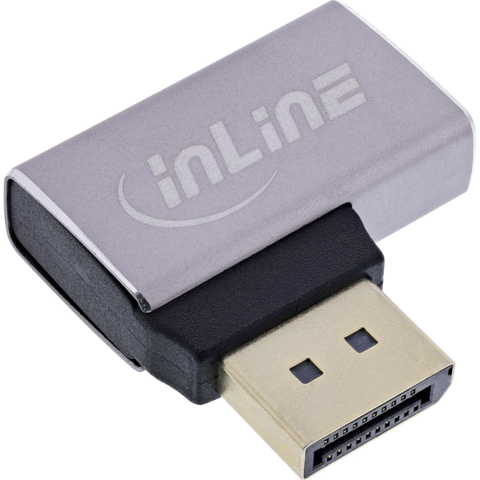 InLine 17291E adattatore per inversione del genere dei cavi DisplayPort Grigio Nero