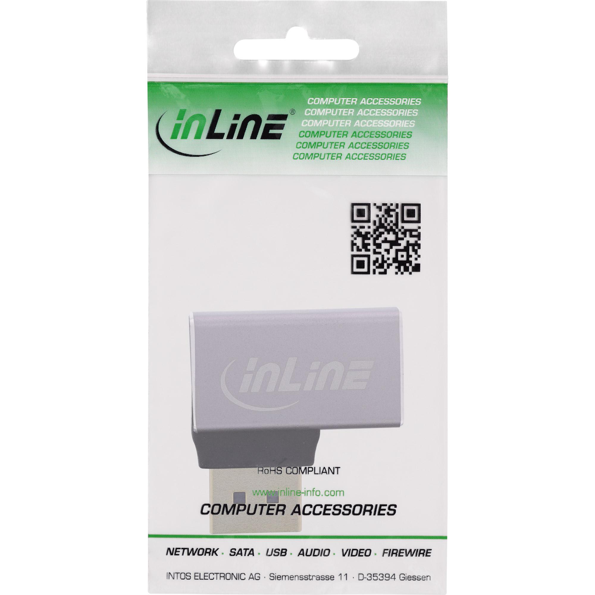InLine 17291E adattatore per inversione del genere dei cavi DisplayPort Grigio Nero