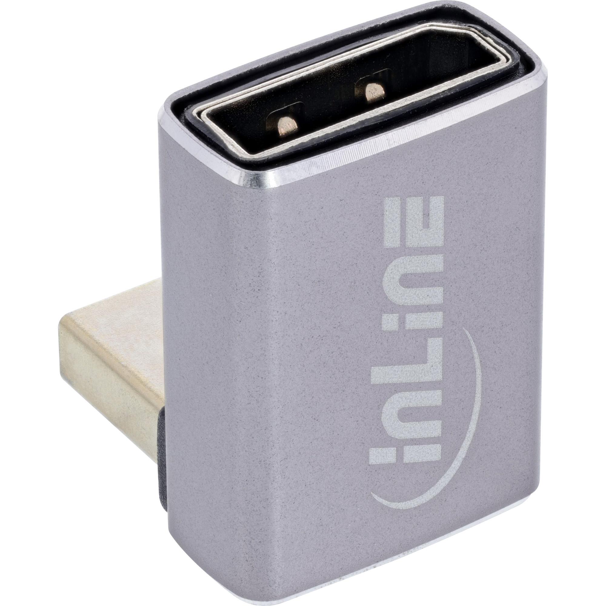 InLine 17291F adattatore per inversione del genere dei cavi DisplayPort Mini DisplayPort Grigio Nero