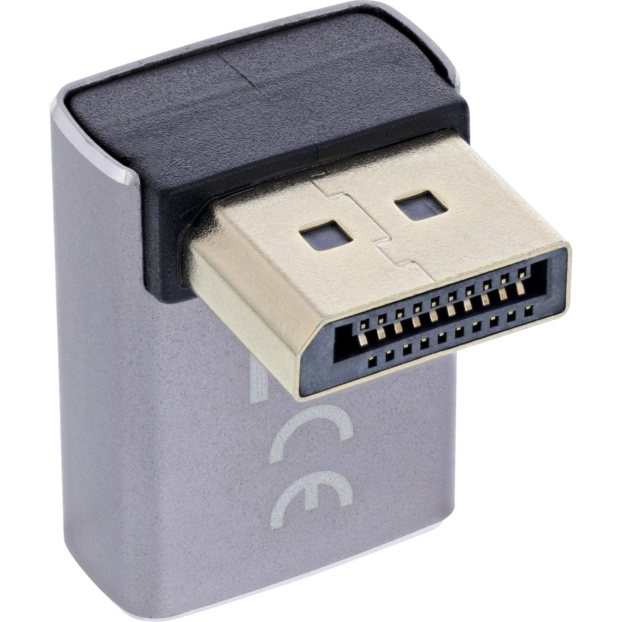 InLine 17291G adattatore per inversione del genere dei cavi DisplayPort Grigio Nero