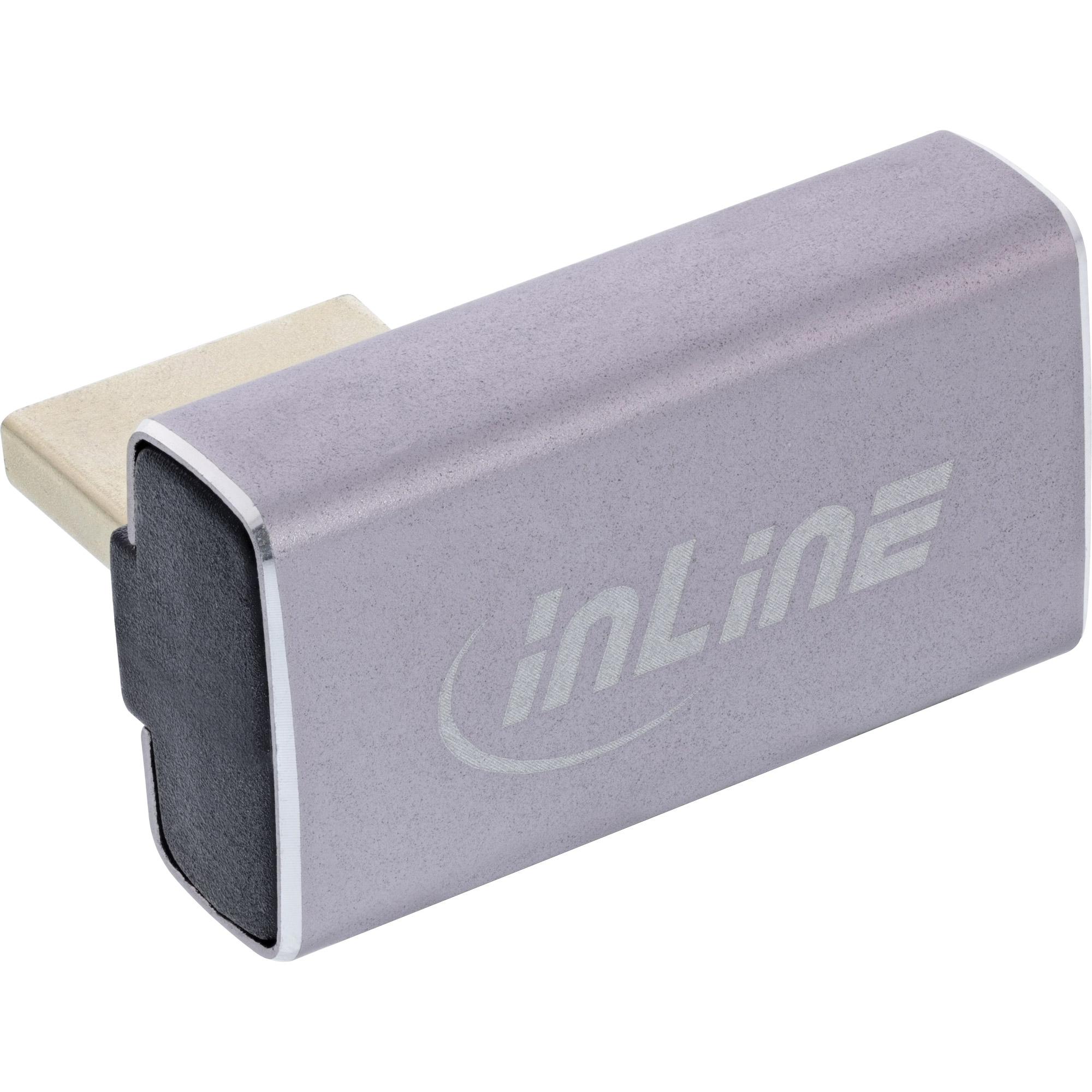 InLine 17291H adattatore per inversione del genere dei cavi DisplayPort Grigio Nero