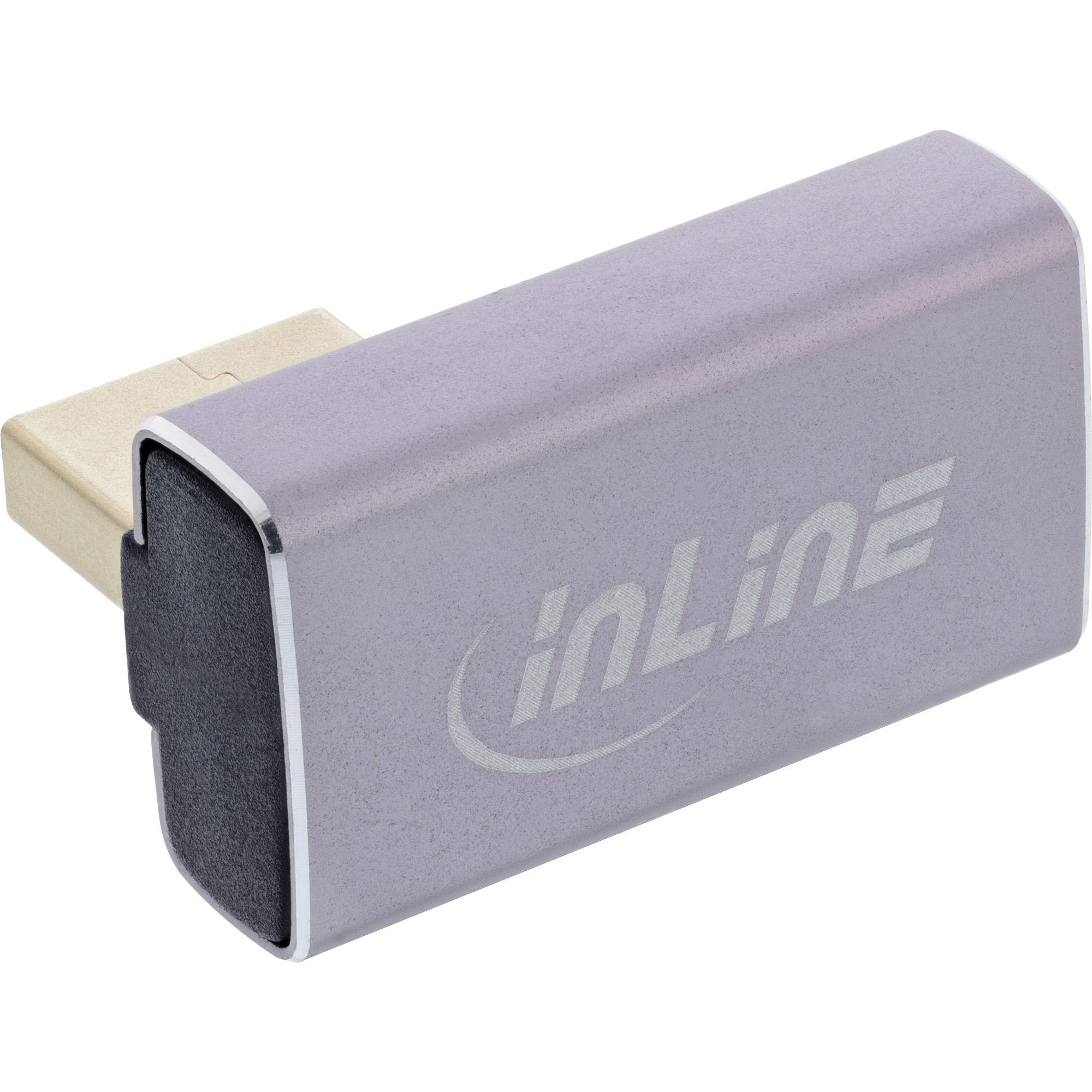 InLine 17291I adattatore per inversione del genere dei cavi DisplayPort Grigio Nero