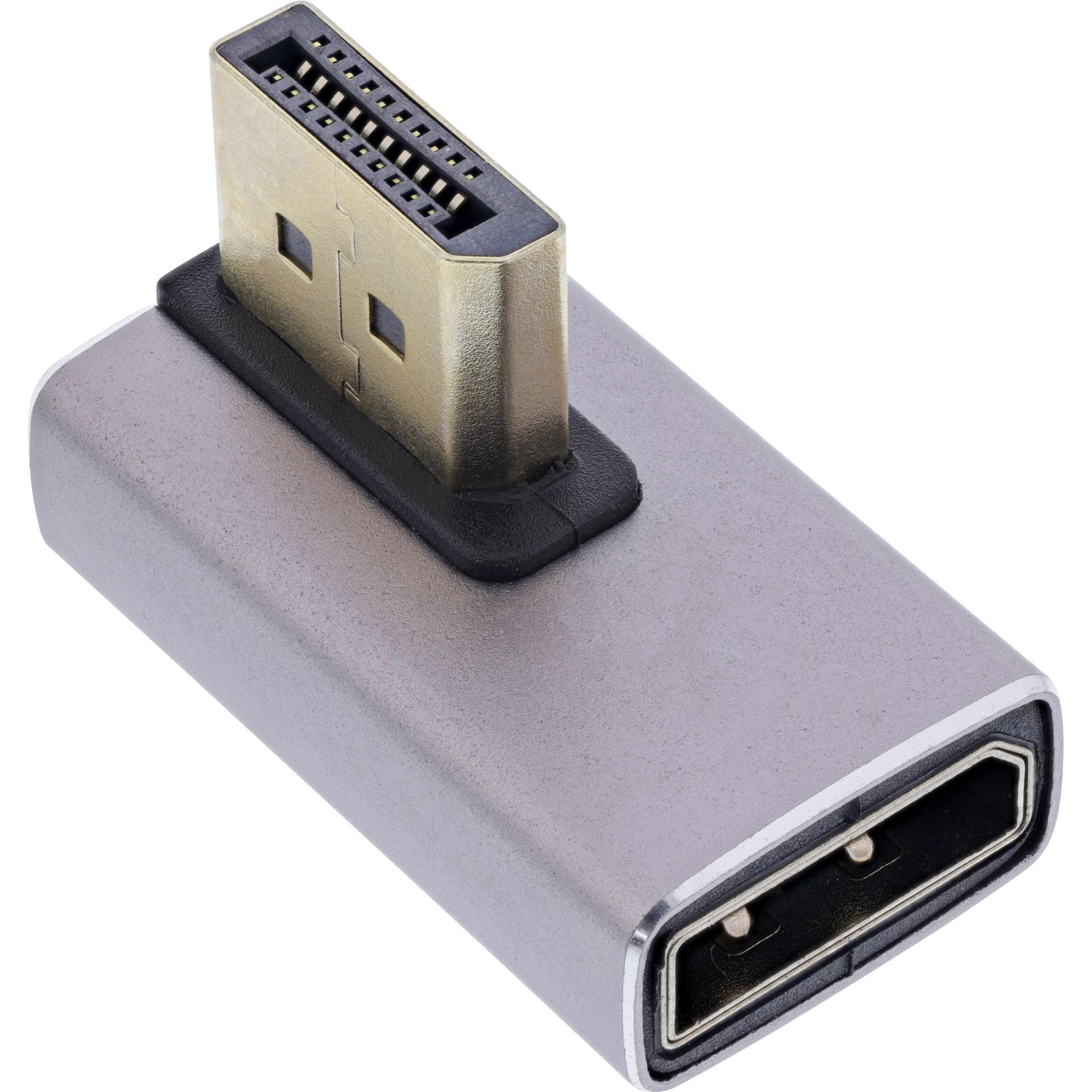 InLine 17291I adattatore per inversione del genere dei cavi DisplayPort Grigio Nero