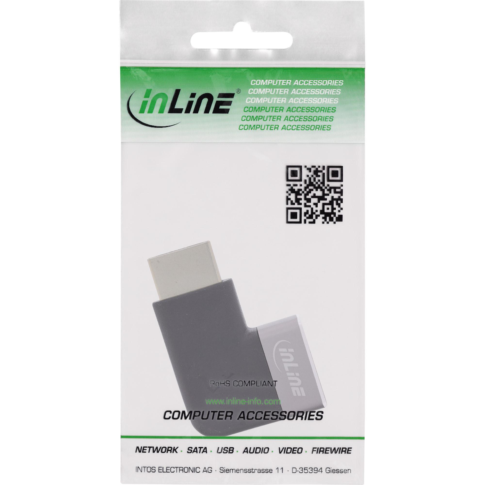 InLine 17991D adattatore per inversione del genere dei cavi HDMI A Nero Grigio