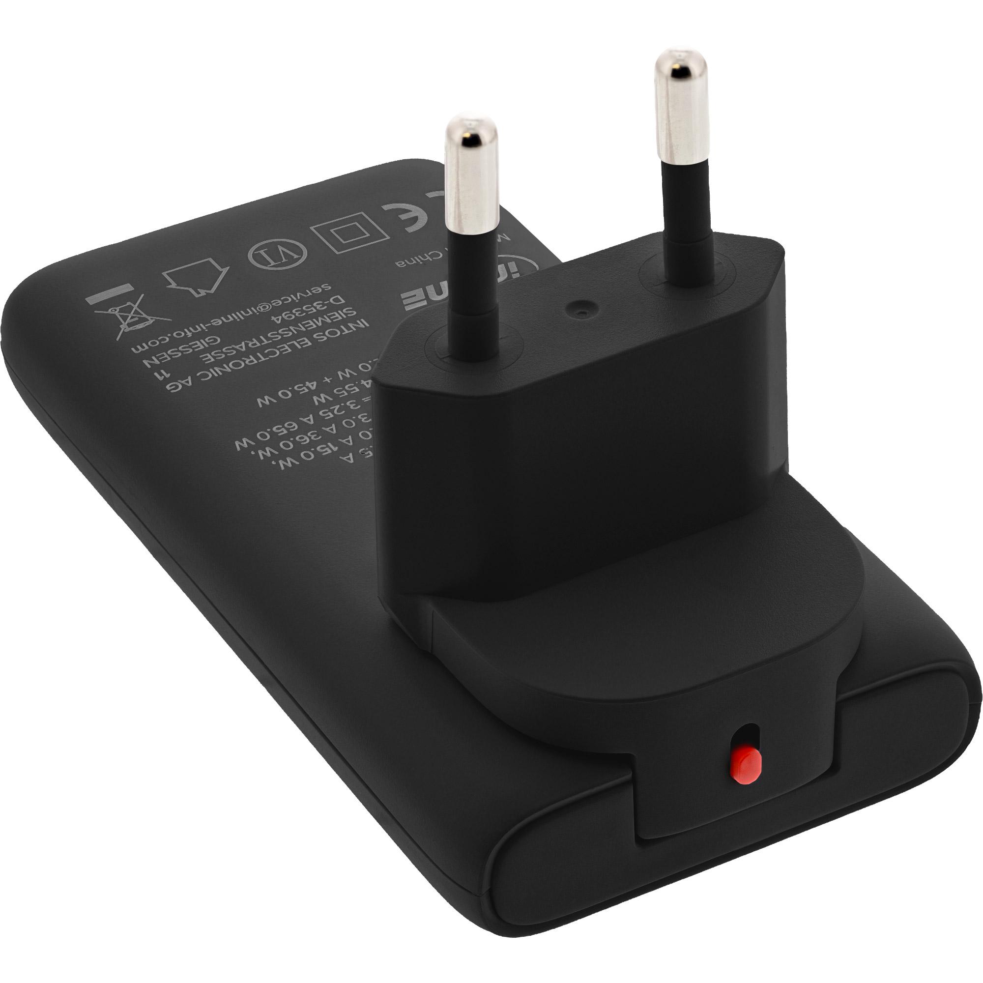 InLine 31519B Caricabatterie per dispositivi mobili Universale Nero AC Interno