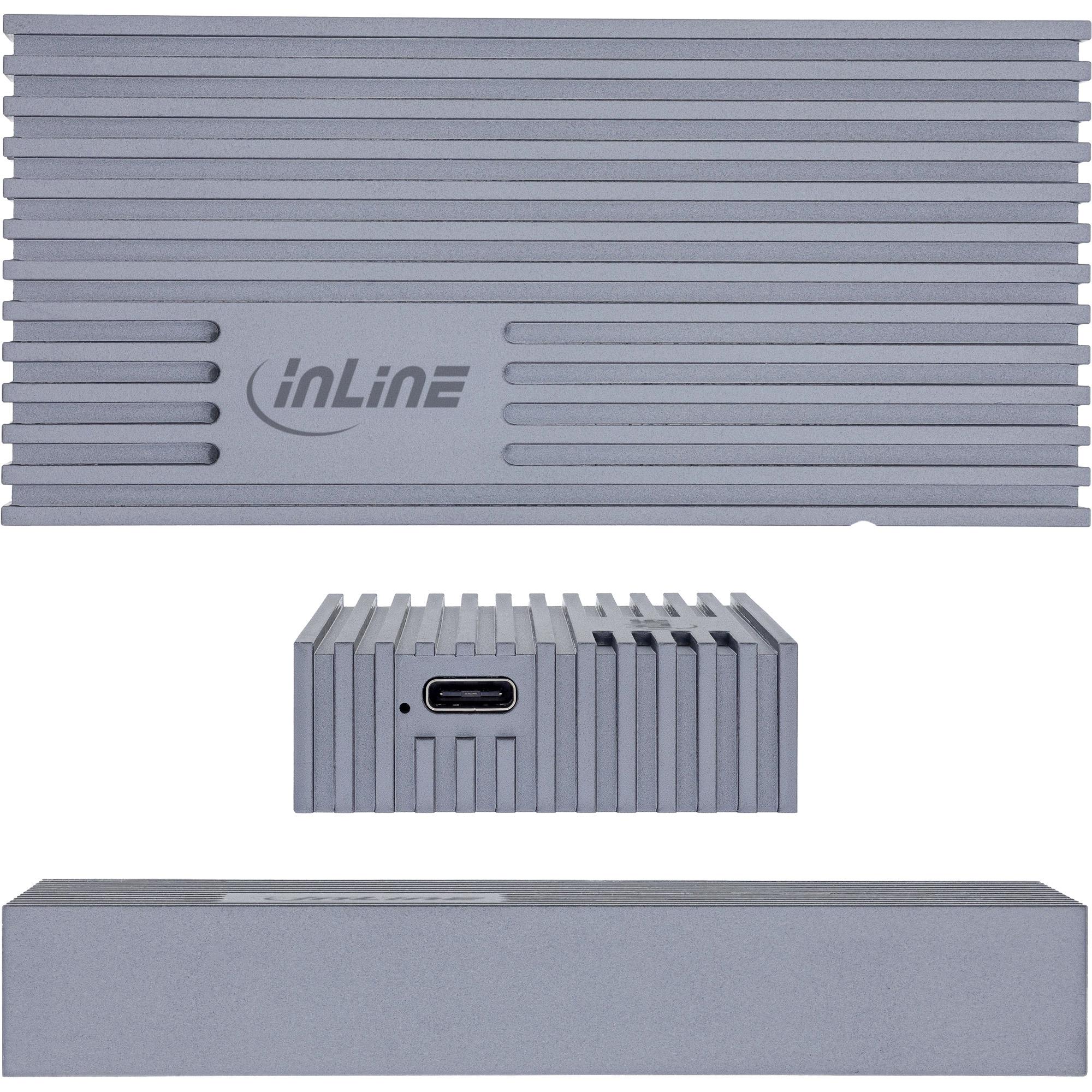 InLine 00031J contenitore di unità di archiviazione Box esterno SSD Grigio M.2