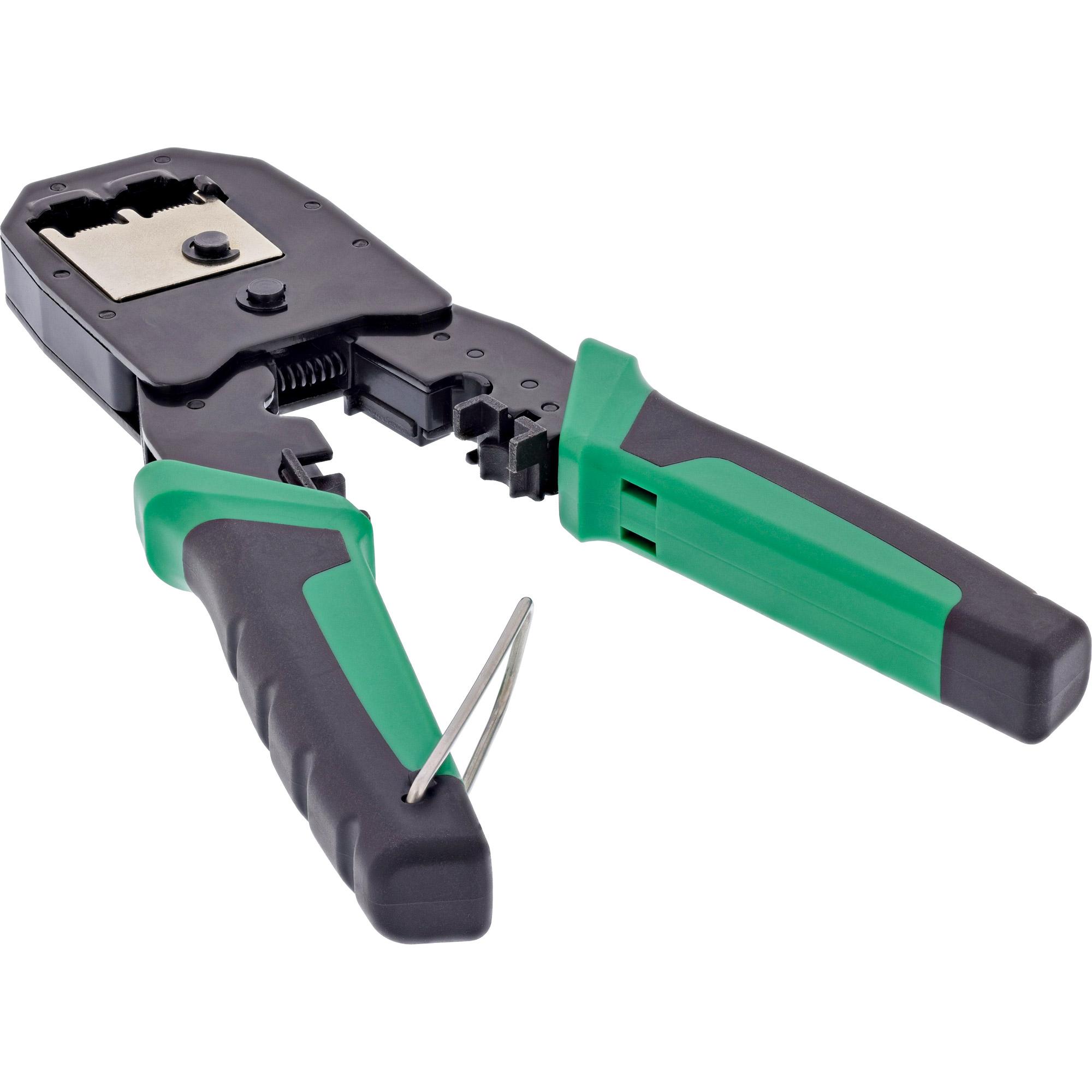 InLine 74103B pinza crimpatrice Strumento combinato Nero, Verde