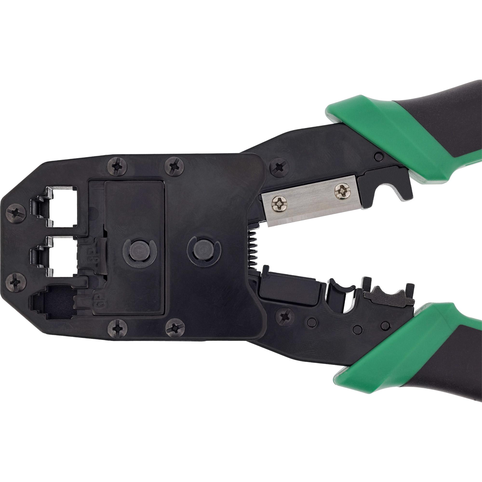 InLine 74103B pinza crimpatrice Strumento combinato Nero, Verde