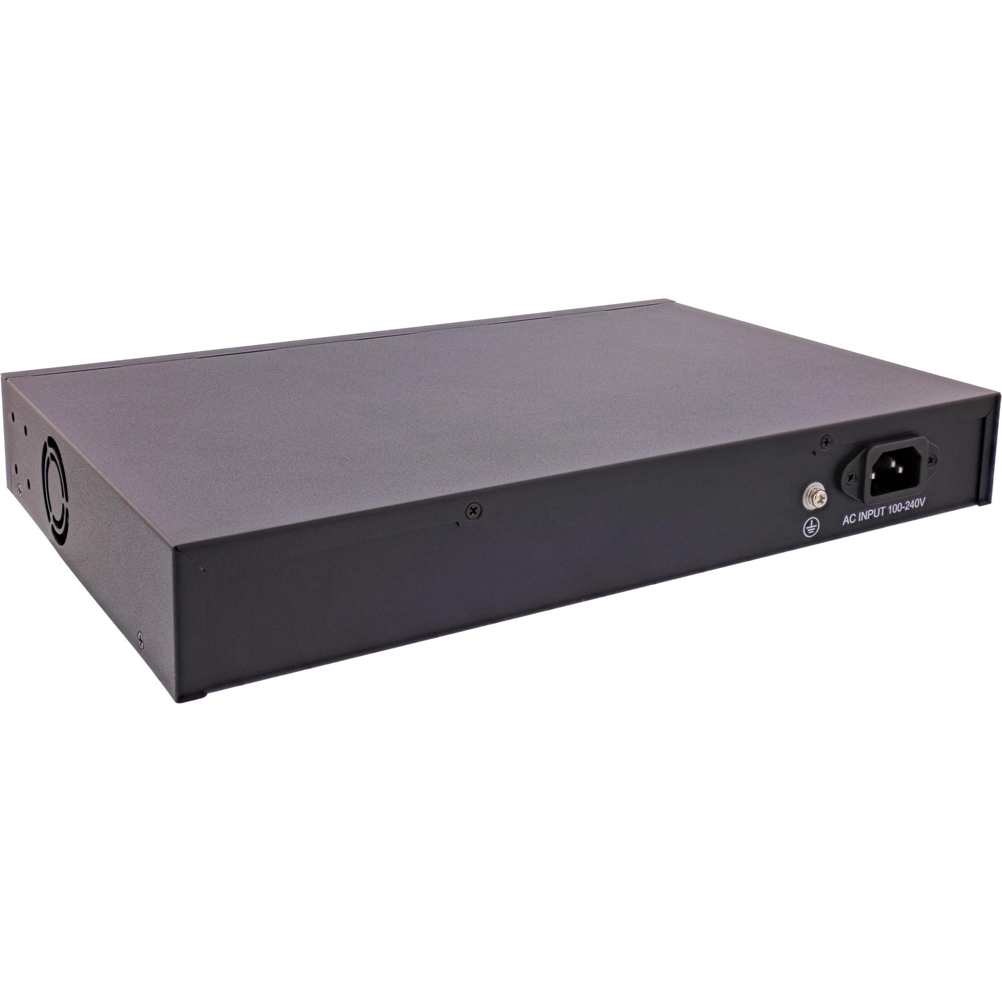 InLine 32308A switch di rete Gigabit Ethernet (10/100/1000) Supporto Power over Ethernet (PoE) Nero
