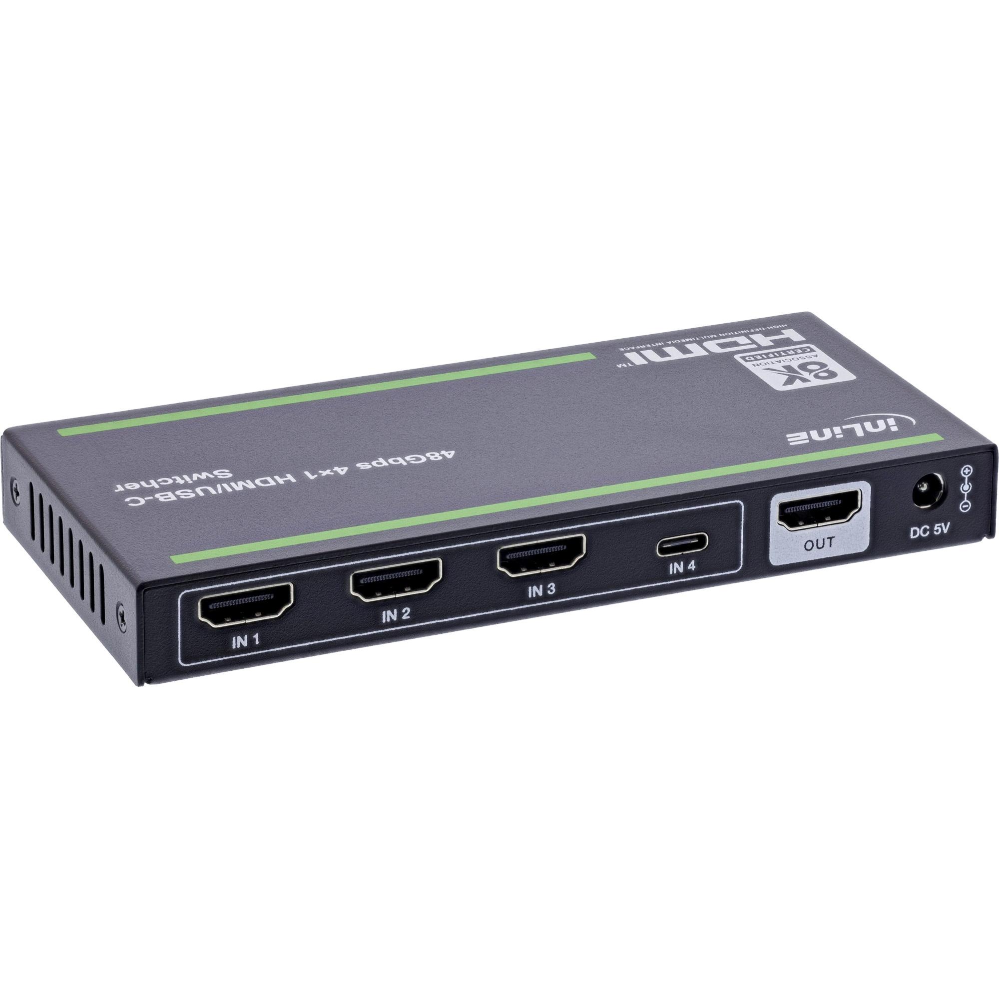 InLine 57885B conmutador de vídeo