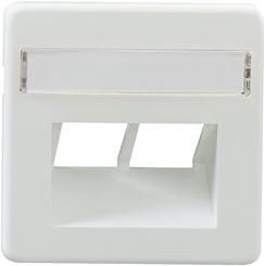 Rutenbeck ZST UAE-CAT. 8/8 RW - piastra centrale - con finestra di lettere - angolato - 2 - bianco puro, Ral 9010 (13510053)