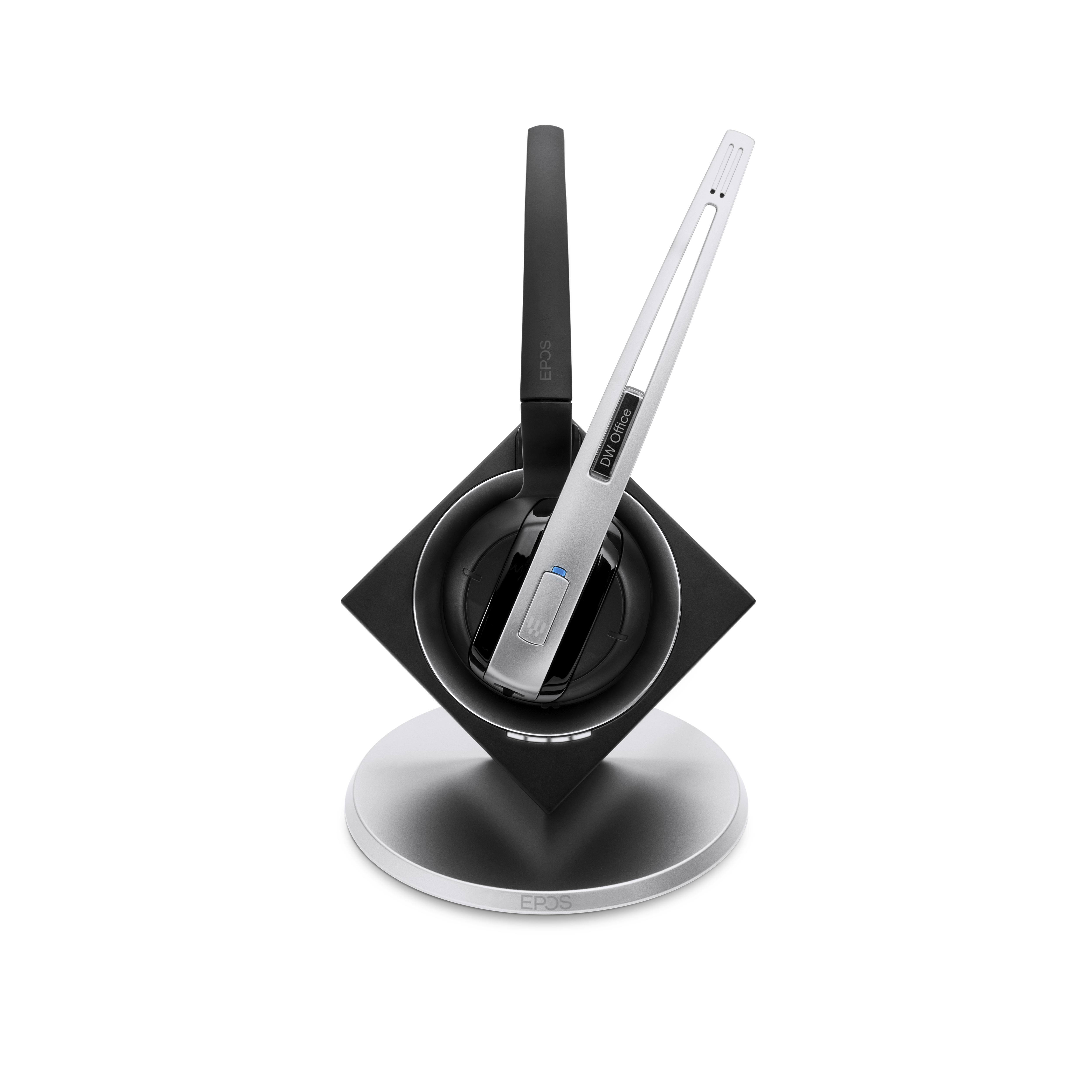 EPOS IMPACT DW Office ML - EU Auricolare Wireless A clip A Padiglione Passanuca Ufficio Base di ricarica Nero Argento