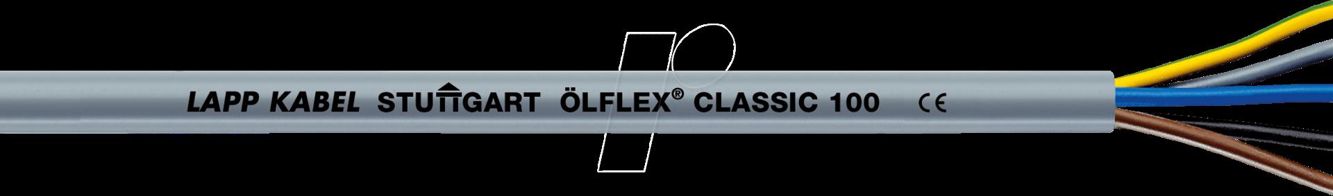 LAPP CL100 4G0.75-50 - Classico 100 - 4 x 0,75 mm - 50 m - con cavo del segnale del cavo PE (00100234/50)