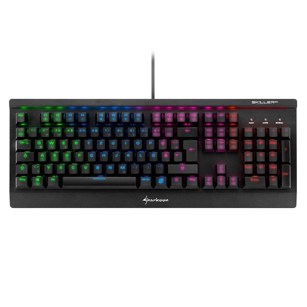 SHARKOON SHILLER MECH SGK3 TASTANTE GAMING (NERO USB Germania Rollover n-key Kailh Blue)