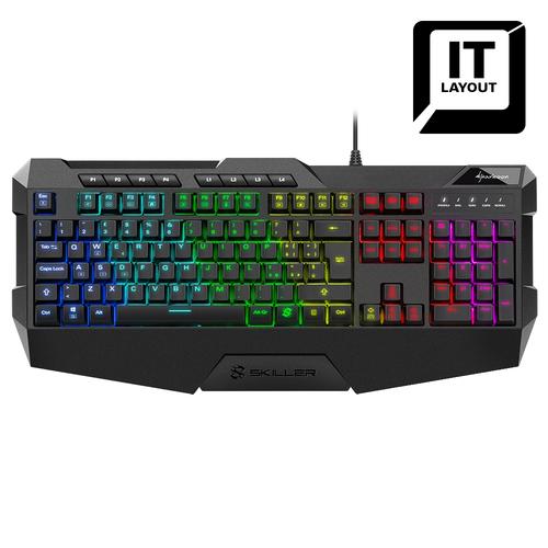 SHARKOON TASTIERA GAMING A MEMBRANA SKILLER SGK4 RGB LAYOUT ITA