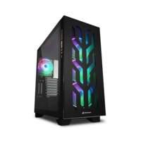 SHARKOON CASE ATX 2XUSB 3.0 1X TYPE-C 2XVETRO TEMPERATO 8 SLOT ESPANSIONE 4XARGB FAN ARGB CONTROLLER