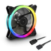 SHARKOON VENTOLA CASE SHARK BLADES PWM RGB RING FAN 120X120X25 PWM