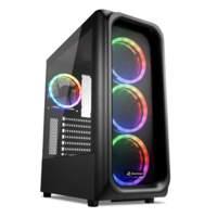 SHARKOON CASE TK5M RGB ATX 1XUSB 3.2 2XUSB 3.0 VETRO TEMPERATO 3X120MM FAN FRONT