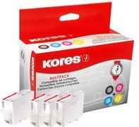 Inchiostro a -pack Kores inchiostro a più pack in G1577kit sostituisce Canon PGI580/CLI581 Contenuto: nero (12,2 ml), ciano, m