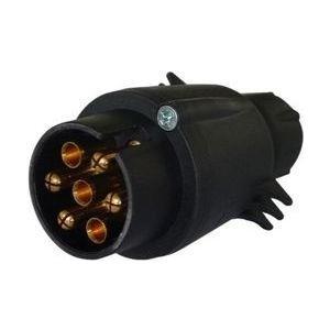 Spina per auto IWH per gancio di traino capacità di carico a 7 poli 20 A a 12 V custodia in resistente agli urti - 1 pezzo (01