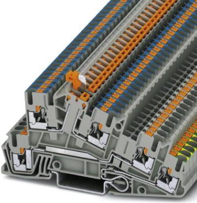 Phoenix Contact Protection Leader Source Push-In Connection PE-L-NTB Grey, 0,14 ... 4 mm², 3213955 (PTI 2,5-PE/L/NTB)