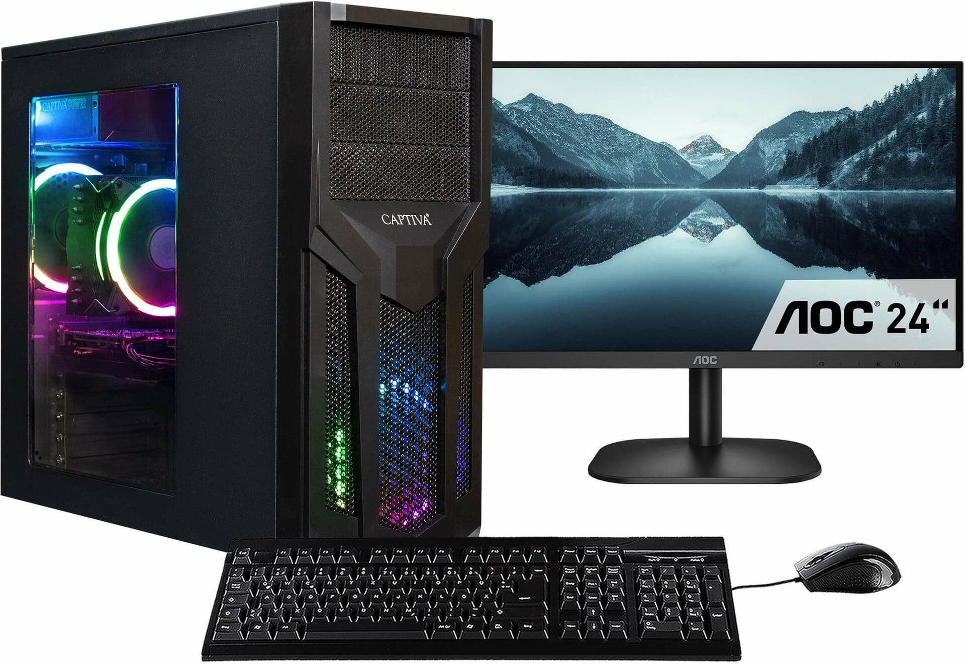 Captiva PC Power Starter R80-007 TFT Bundle (Ryzen 5 5600G/SSD 1TB/32768/DVD-RW/MSI/WLAN/Windows 11 64-bit) -1.000 GB-DVD BURNE
