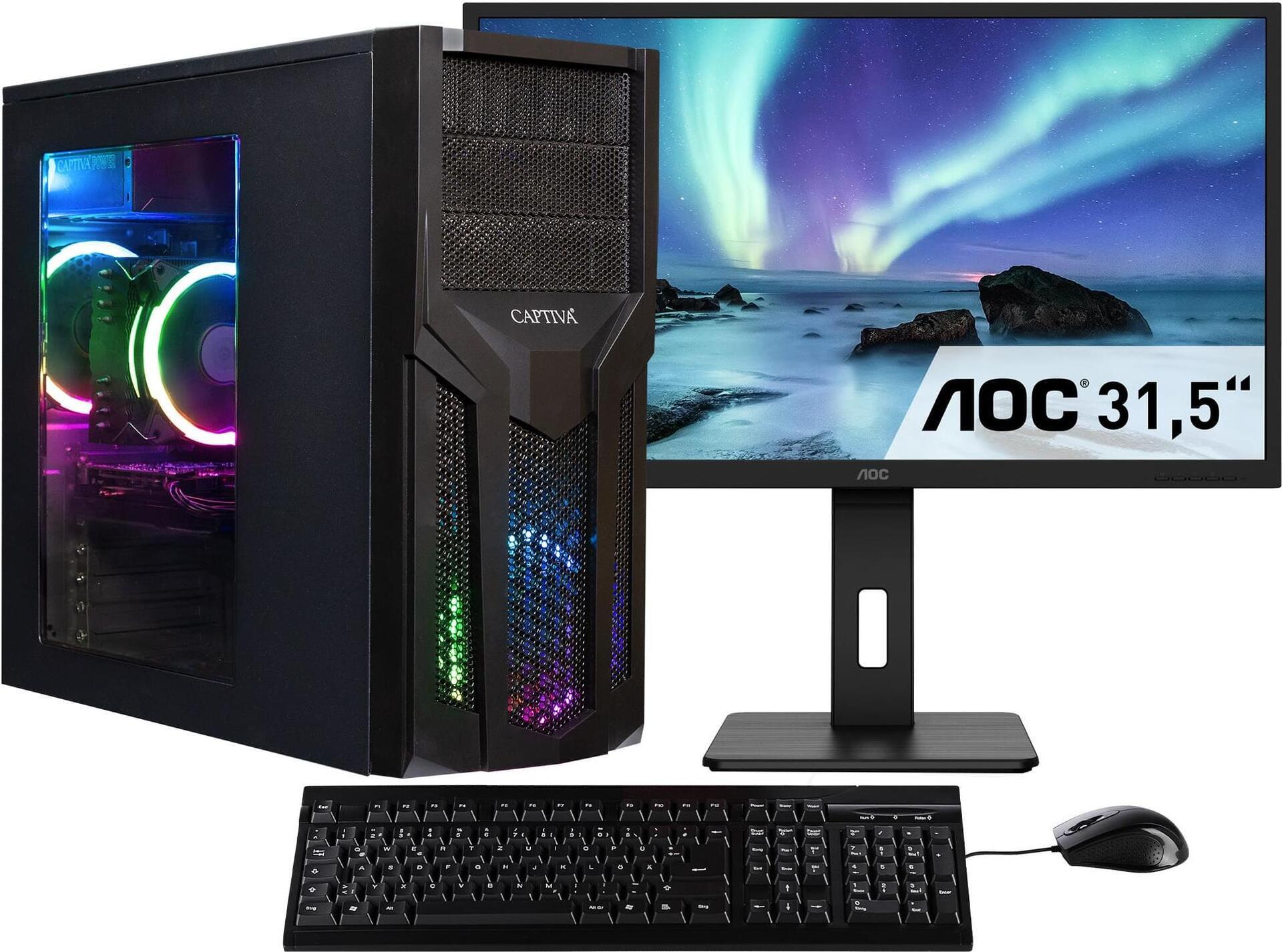 Captiva PC Power Starter R80-035 TFT Bundle (Ryzen 5 5600G/SSD 1TB/32768/DVD-RW/MSI/WLAN/Windows 11 64-bit) -1.000 GB-DVD BURNE