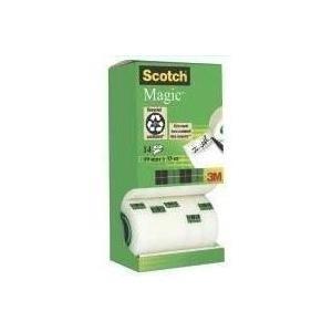 Nastro adesivo Scotch Magic 810 19 mm x 33 m trasparente opaco Value Pack 12 rotoli 2 GRATIS - 8-1933R14TPR