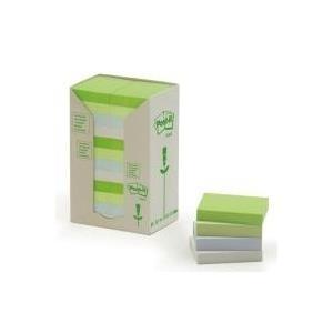 Foglietti Post-itÃ‚Â® Notes in carta riciclata assortiti pastello conf. Torre da 24 blocchetti da 100 ff - 653-1RPT-N