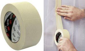 3M Crepe Tape 101E, 36 mm x 50 m, carta, beige Il professionista di base per scopi di copertura e mantenimento semplici- 1 pezz