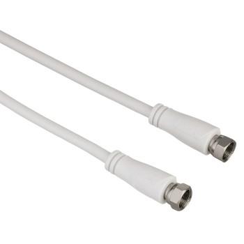 Hama 00122501 cavo coassiale 3 m F Bianco