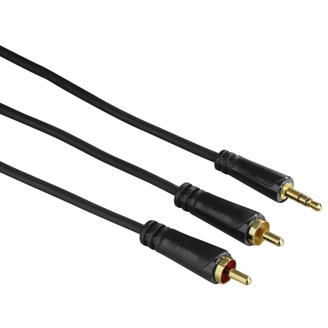 Hama 00122298 cavo audio 15 m 3.5mm 2 x RCA Nero