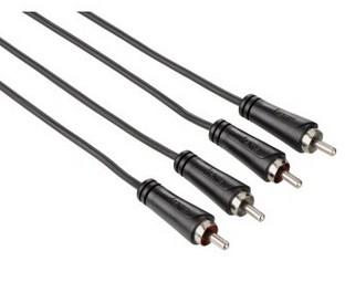 Hama 00122273 cavo audio 3 m 2 x RCA Nero