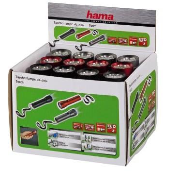 Hama Torcia a LED "FL-200" corpo in alluminio laccetto trasporto
