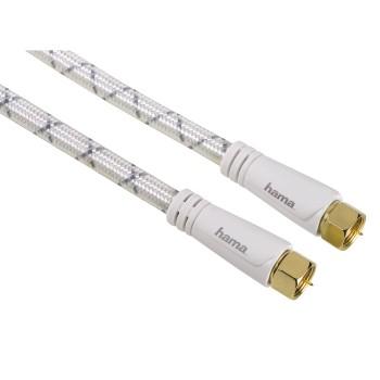 Hama 00122529 cavo coassiale 15 m F Bianco